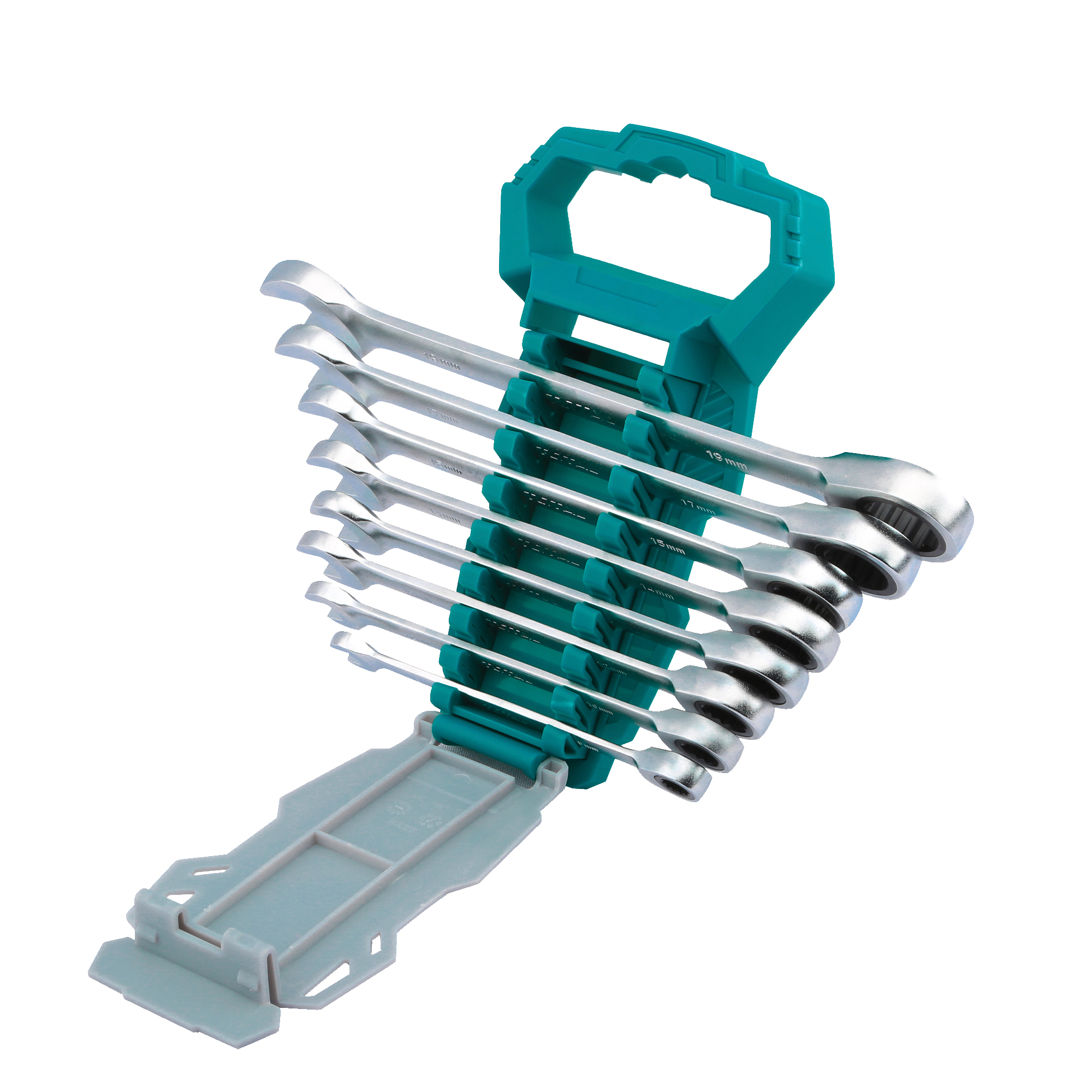 Juego de 8 llaves combinadas de trinquete THT102RK086 | Cromo-vanadio (Cr-V)