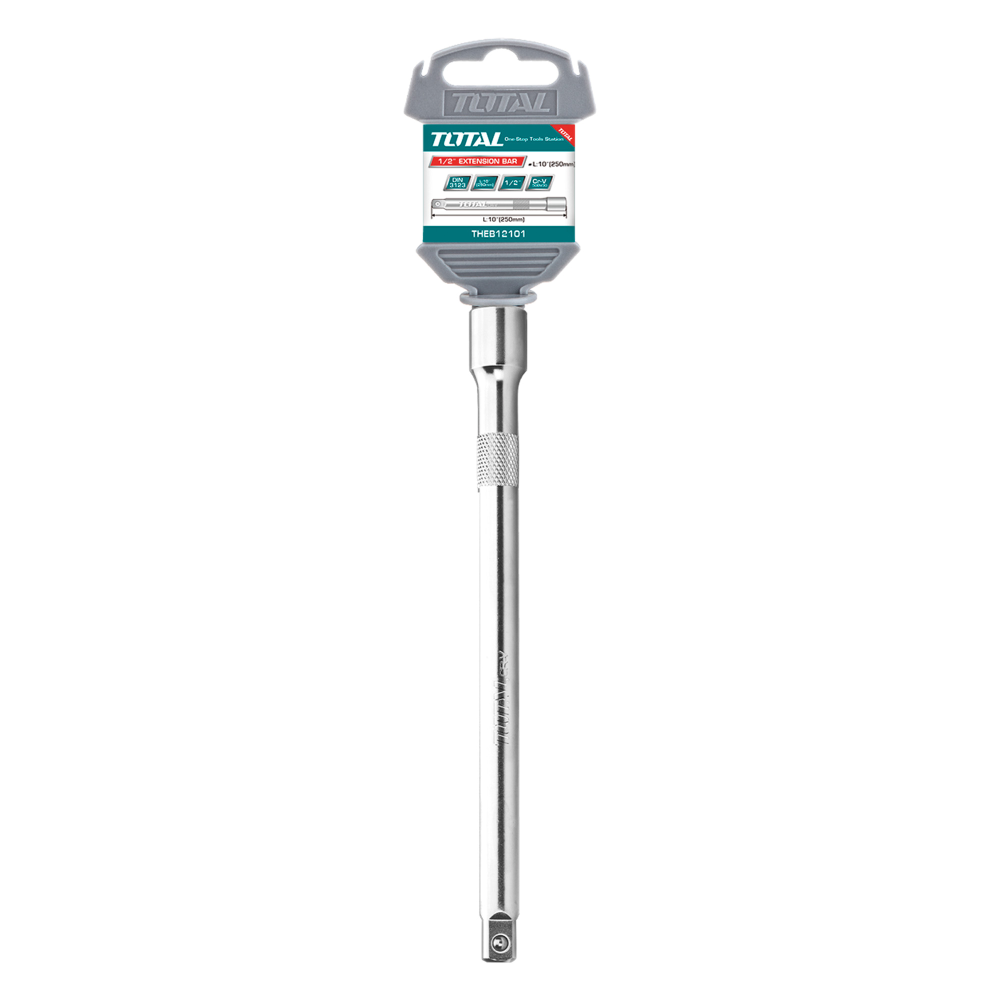 Alargador de barra cuadrada 1/2'' THEB12 | 250 mm | Cromo-vanadio (Cr-V)
