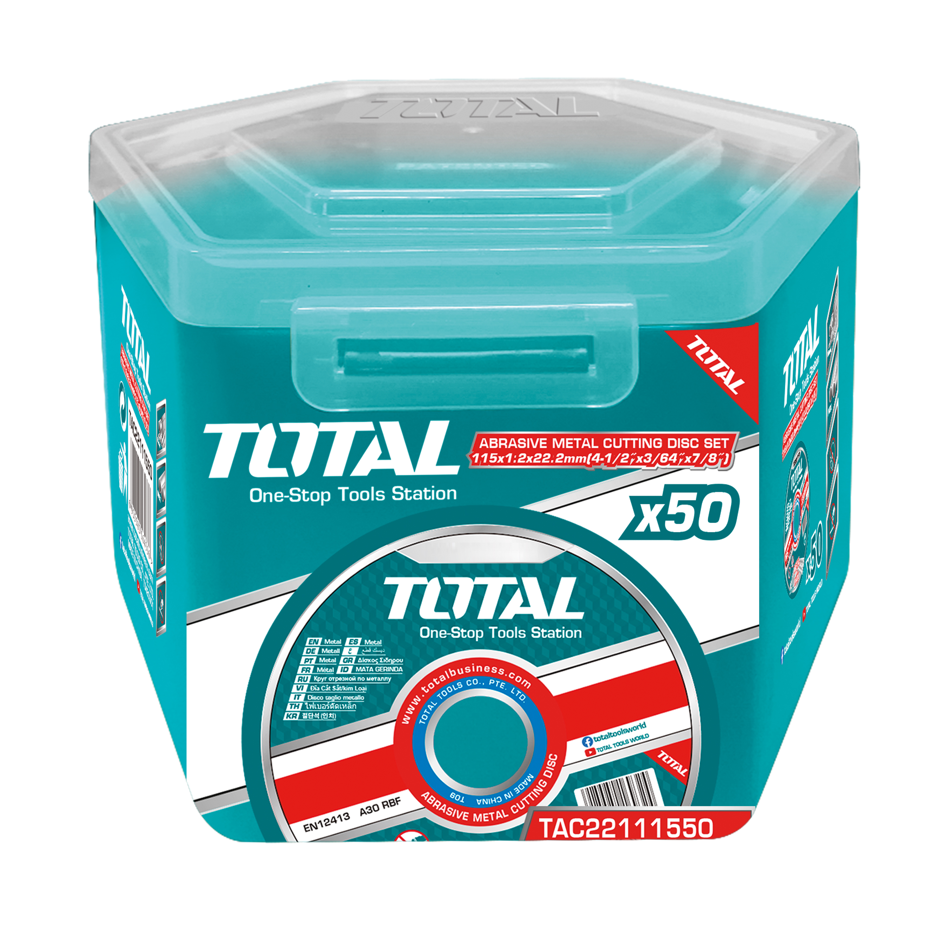Caja de 50 discos de corte TAC22111550 | Ø115 mm