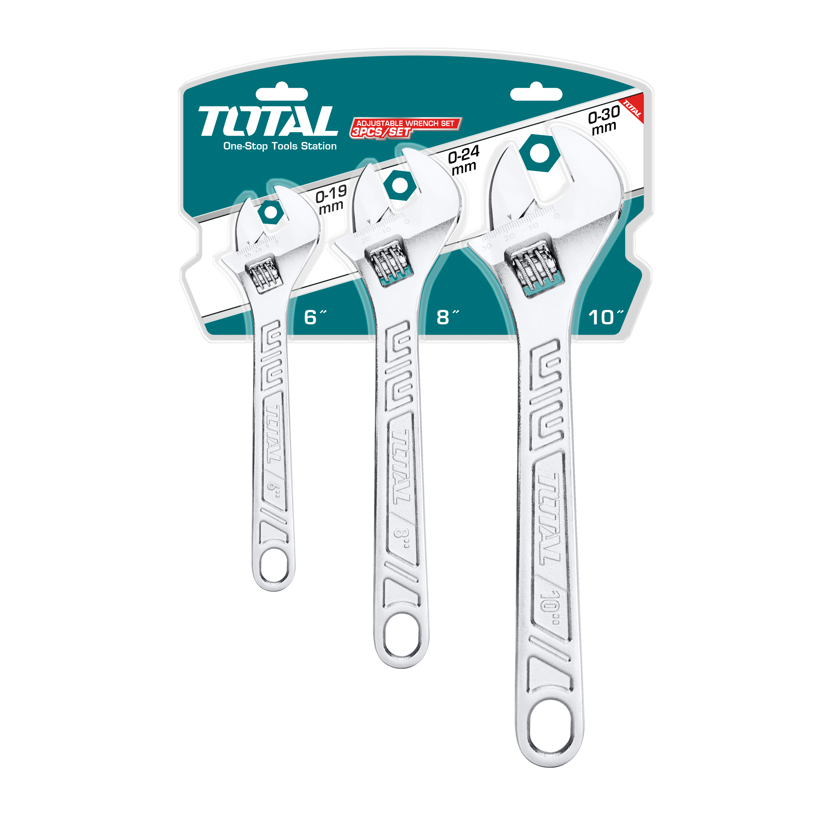 Juego de 3 llaves ajustables THTK1013 | Acero al carbono