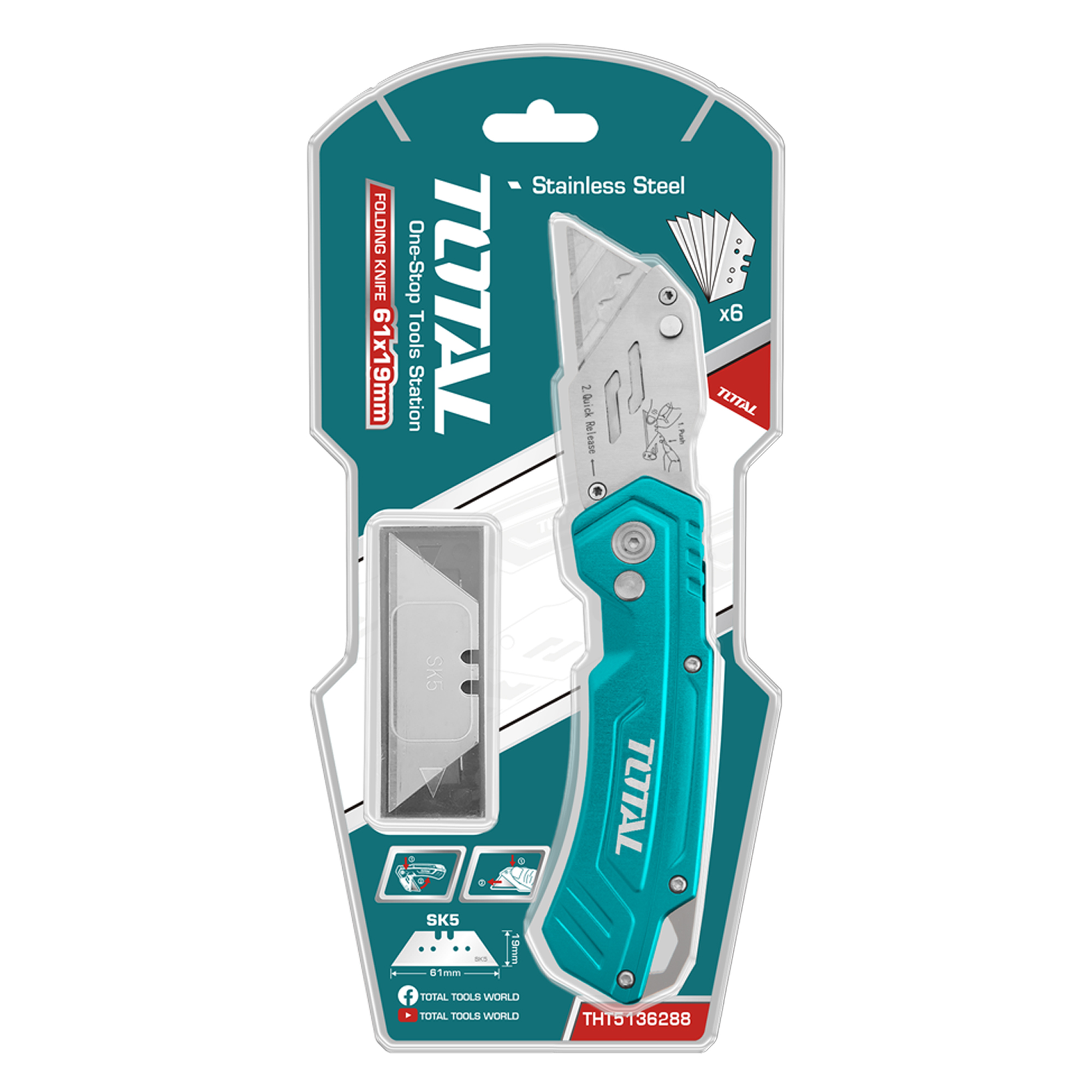 Cuchillo THT5136288 | 180 mm | Acero inoxidable