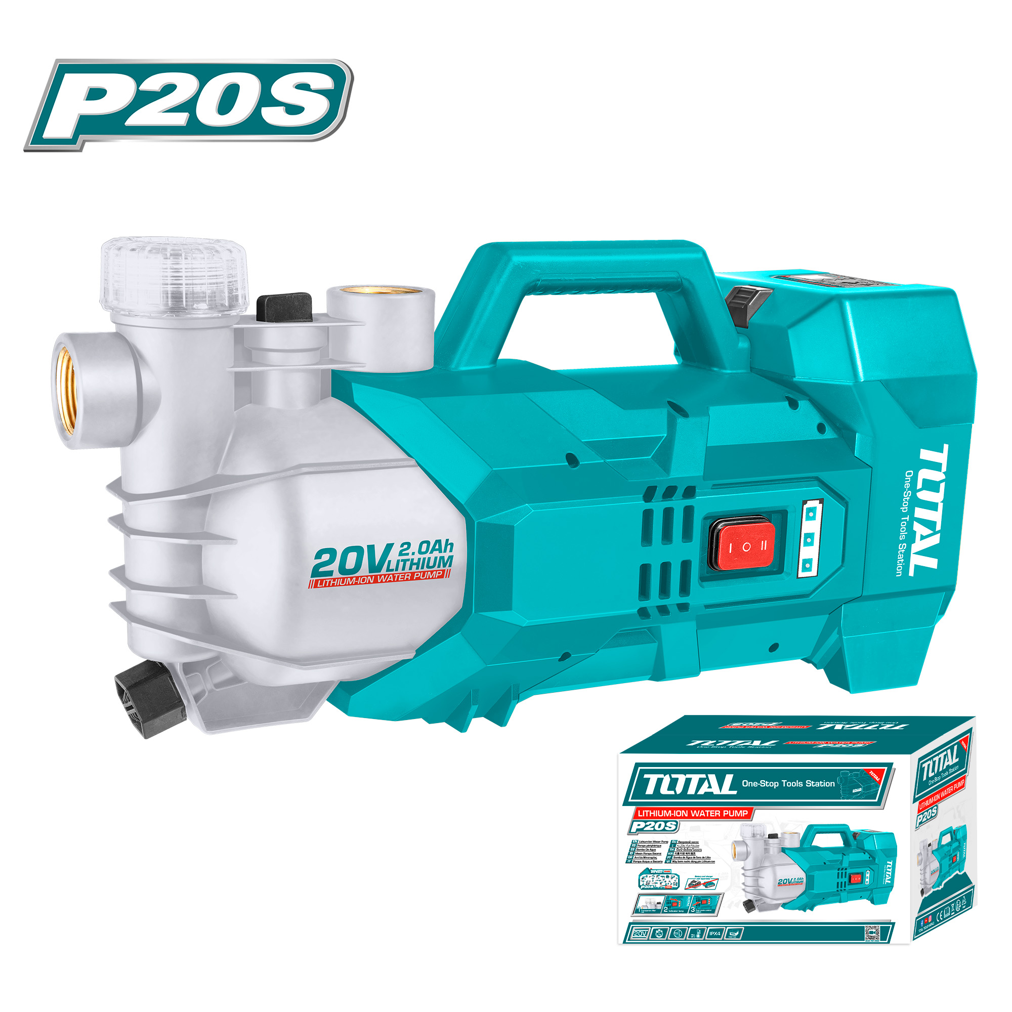 Bomba de agua inalámbrica TGWPLI201801 | 20 V