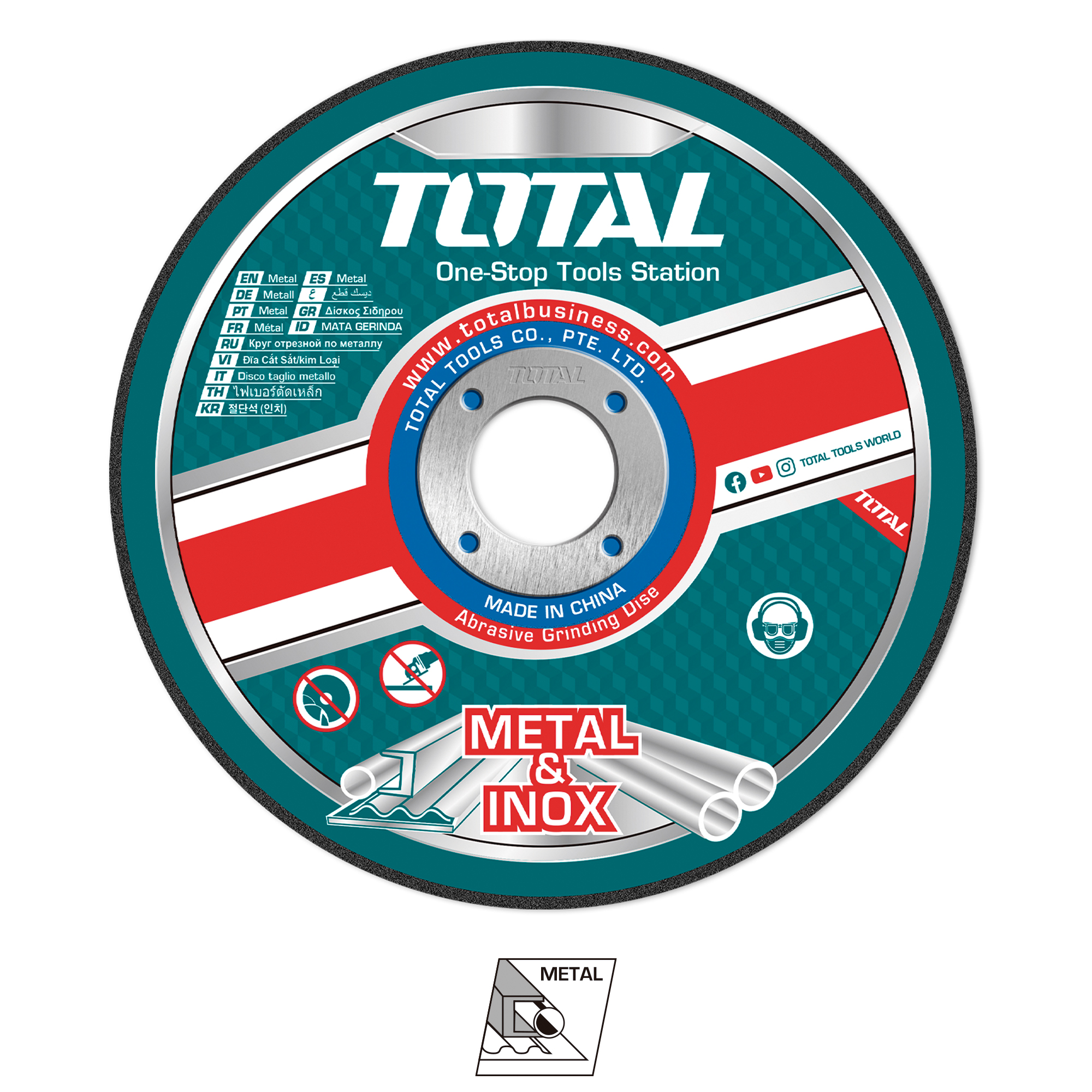 Caja de 10 discos de corte TAC2211 | Ø115 mm