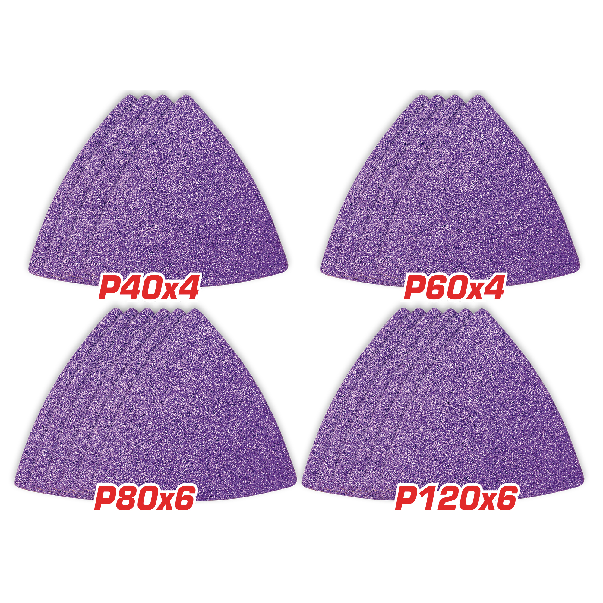 Juego de hojas abrasivas para lijadora multifunción TAC78080202