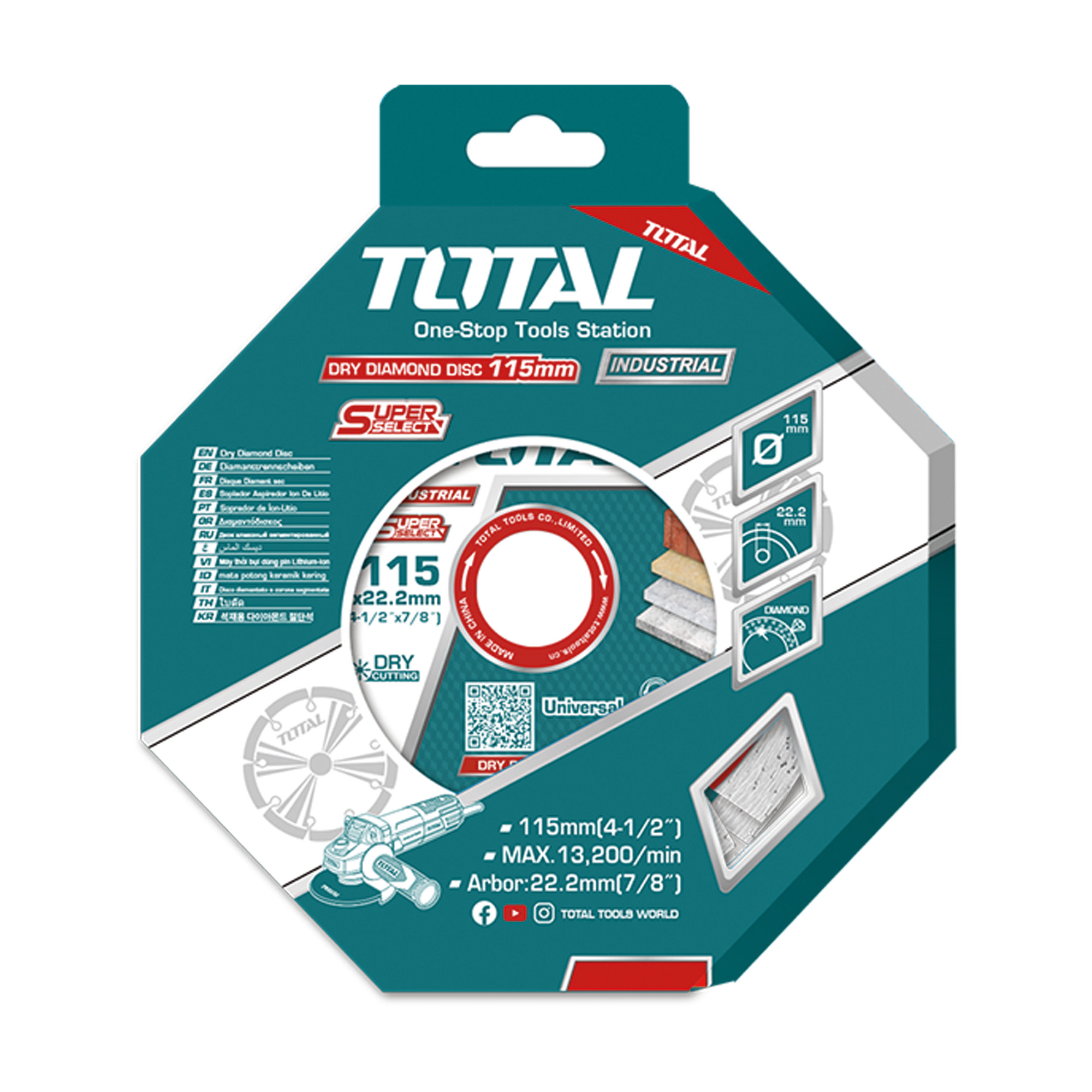 Disco diamantado para mármol y granito TAC21111512 | Ø115 mm | Diamante