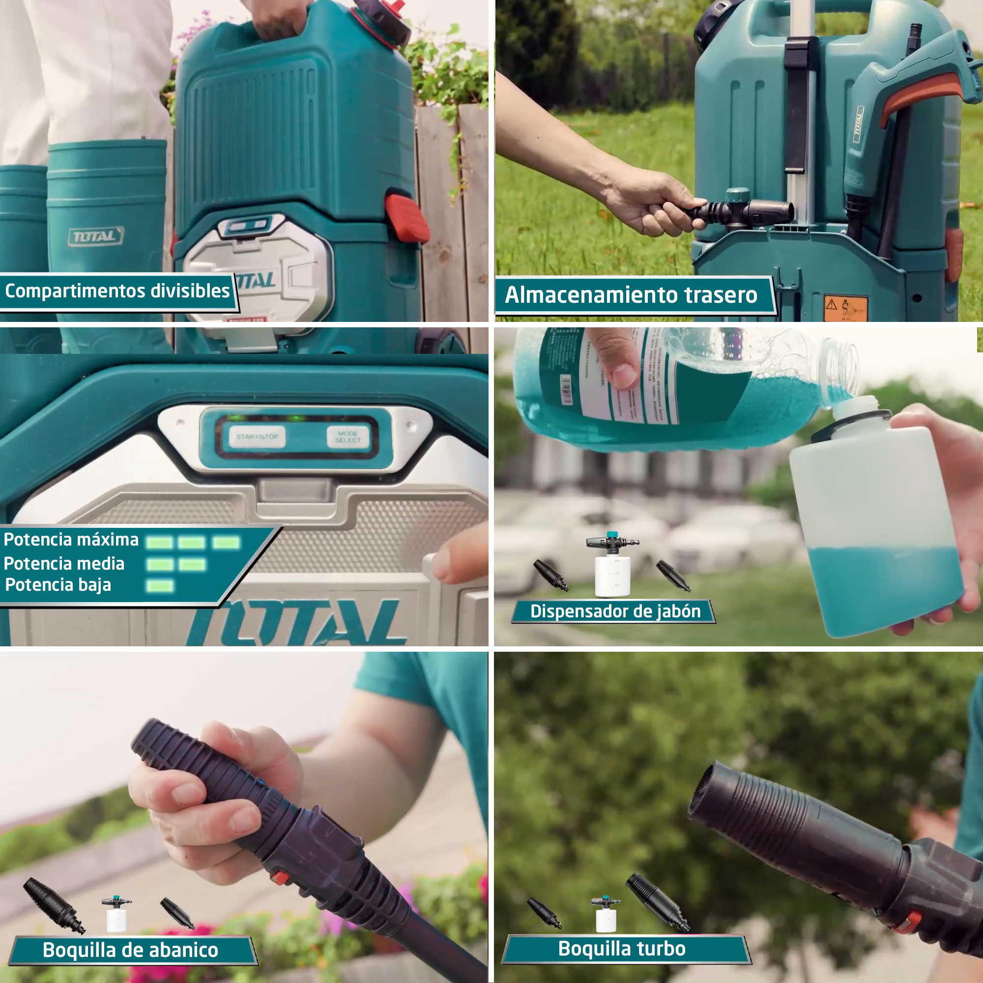 Limpiadora de agua a presión a batería TPWLI4006 | 40 V