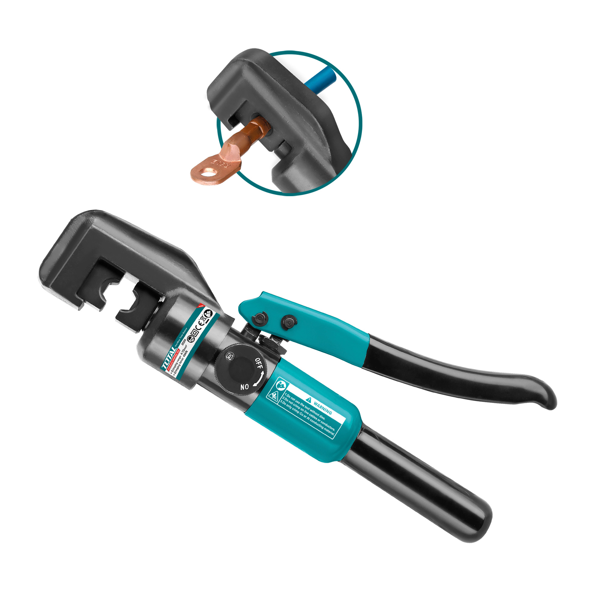Herramienta de engaste hidráulico THCT070 | 45 kN