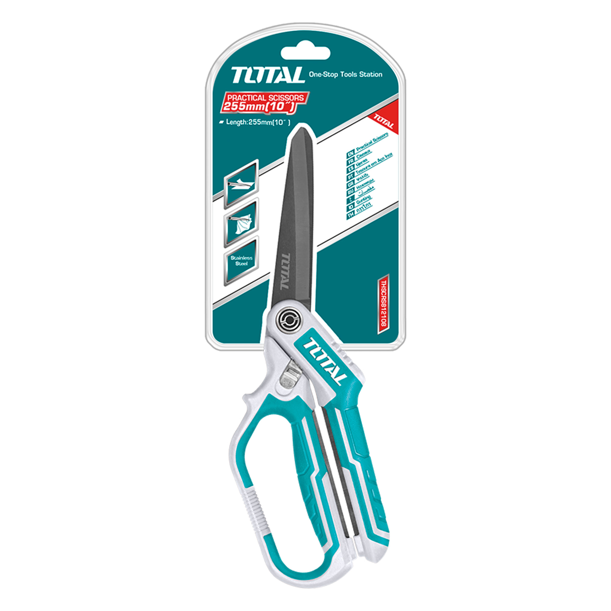 Tijeras polivalentes titanio THSCRS832558 | 255 mm | Acero inoxidable