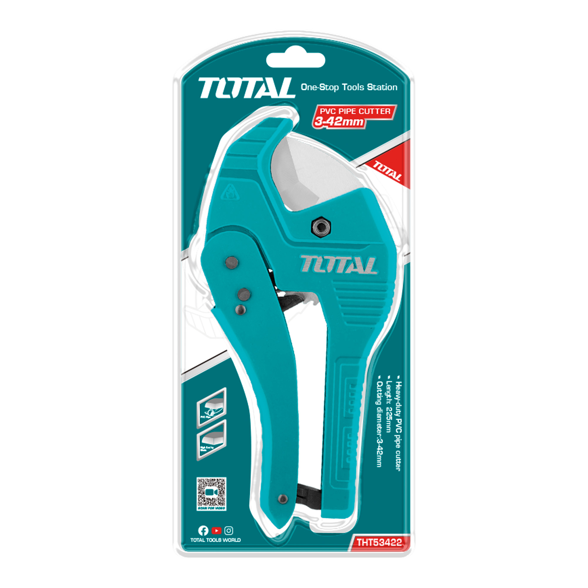 Alicate cortador de tubos de PVC THT53422 | 42 mm | Aluminio