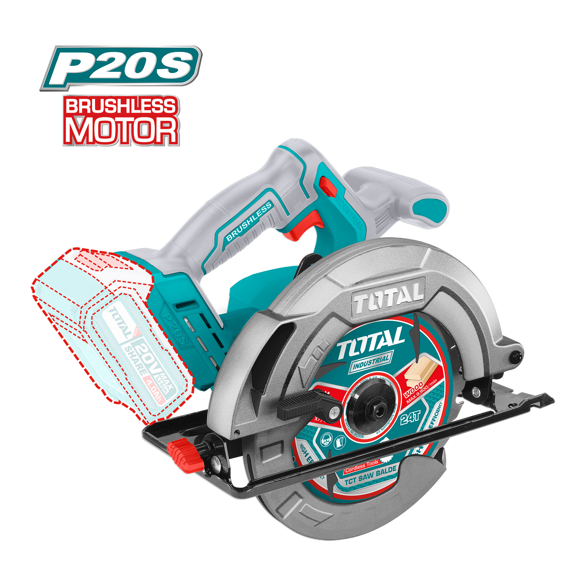 Sierra circular brushless a batería TSLI1851 | 20 V