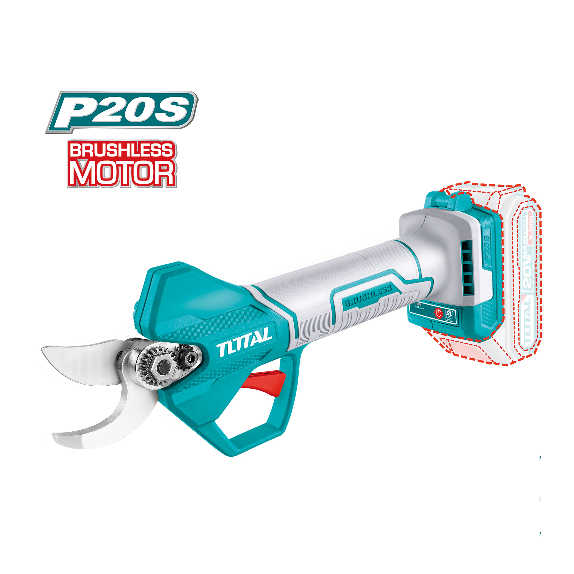 Tijeras de poda brushless a batería TSSLI20258 | 20 V