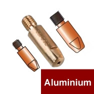 Tubos de contacto para hilo de soldadura ALUMINIO
