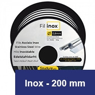 Bobina diámetro 200 mm para soldadura INOX