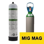Botella de gas de soldadura MIG MAG