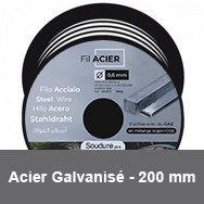 Bobina diámetro 200 mm para soldadura de acero galvanizado