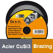 Bobina de hilo de acero CuSi3 -Brazing