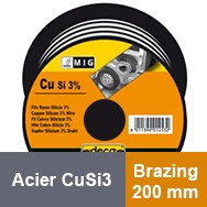Bobina de hilo de acero CuSi3 -Brazing – 200 mm