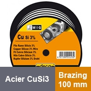 Bobina de hilo de acero CuSi3 -Brazing – 100 mm