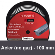 Bobine de fil fourré (sans gaz) diamètre 100 mm pour soudure ACIER