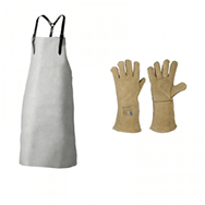 Gants et tablier de protection
